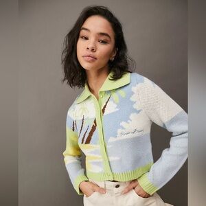 HOUSE OF SUNNY Day Dreamer Graphic-Print Knitted Cardigan Size 4